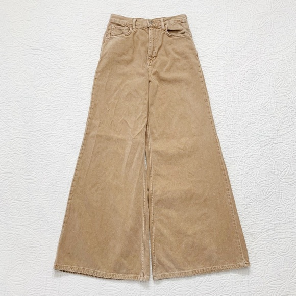 We The Free Denim - Free People WE THE FREE Super High Waist Wide Leg Jeans